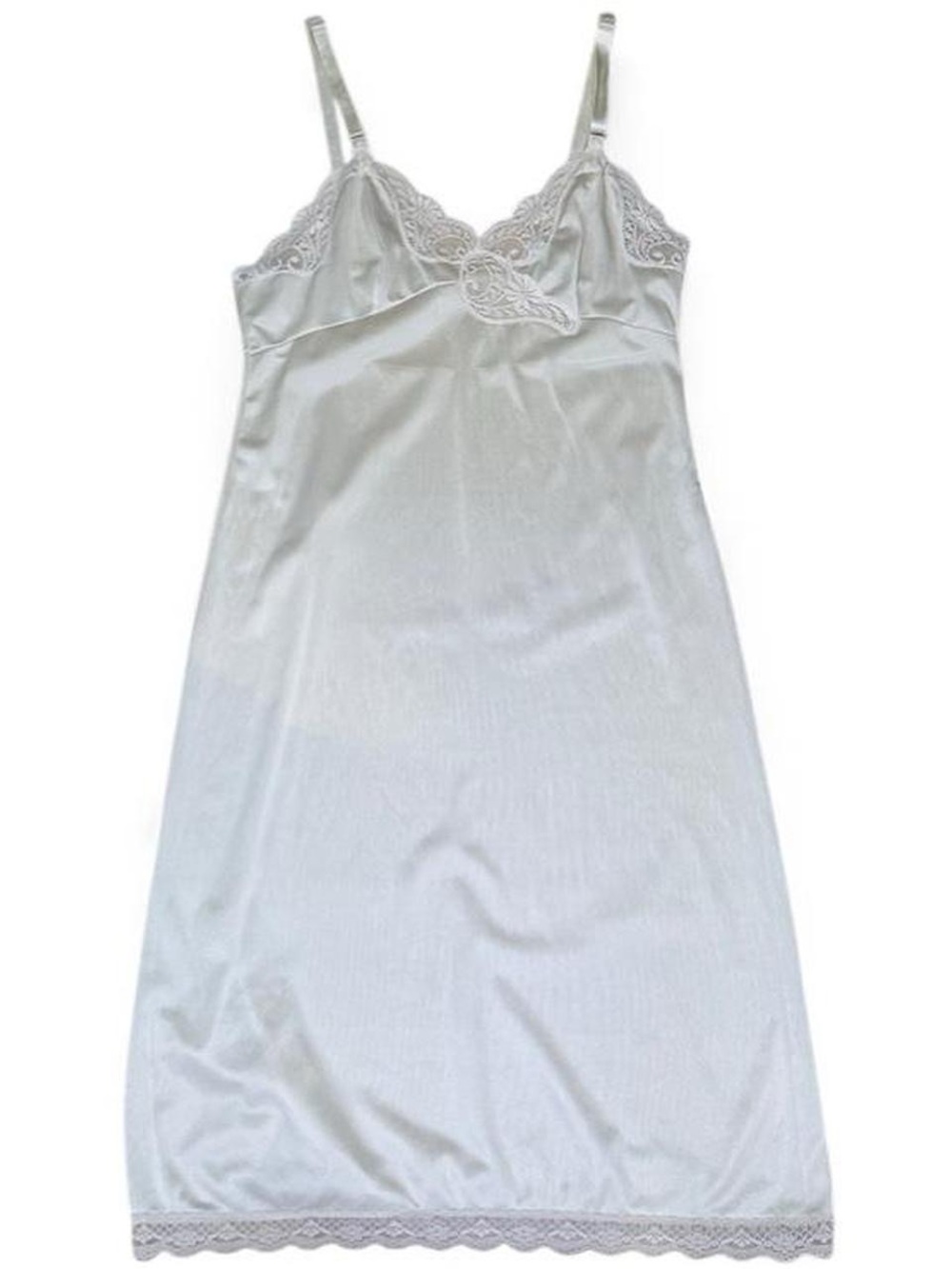 Vintage Komar Lace-Trimmed Full Slip | Cream/Champagne | Size 34 Average - Picture 5 of 5